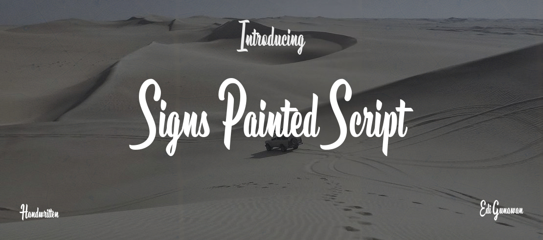 Signs Painted Script Font