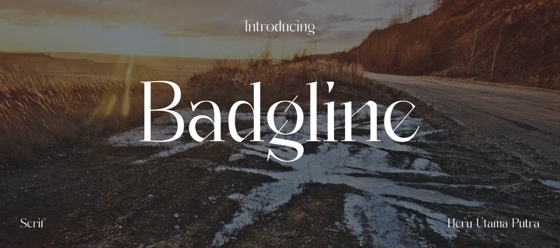 Badgline Font