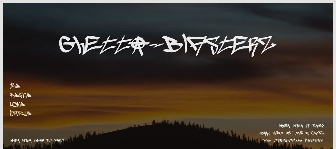 Ghetto-blasterz Font