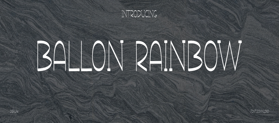 Ballon Rainbow Font