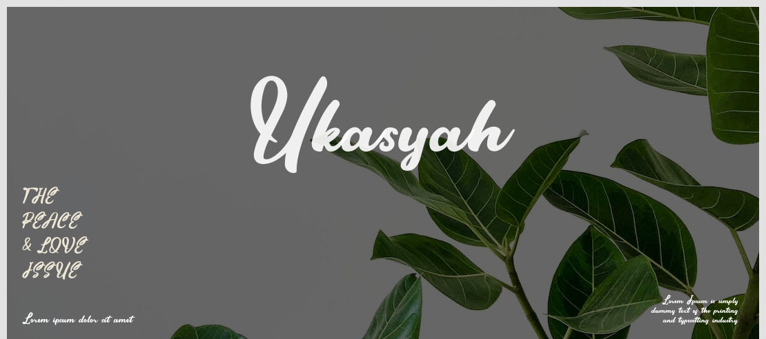 Ukasyah Font