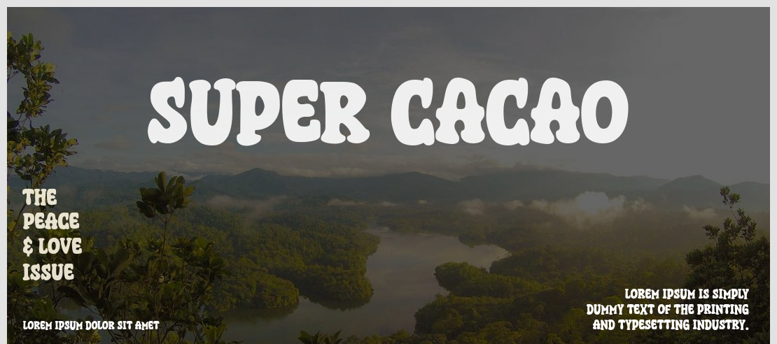 Super Cacao Font