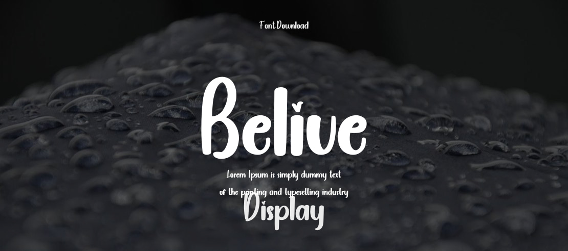 Belive Font