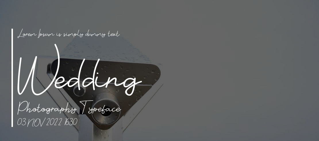 Wedding Photography Font