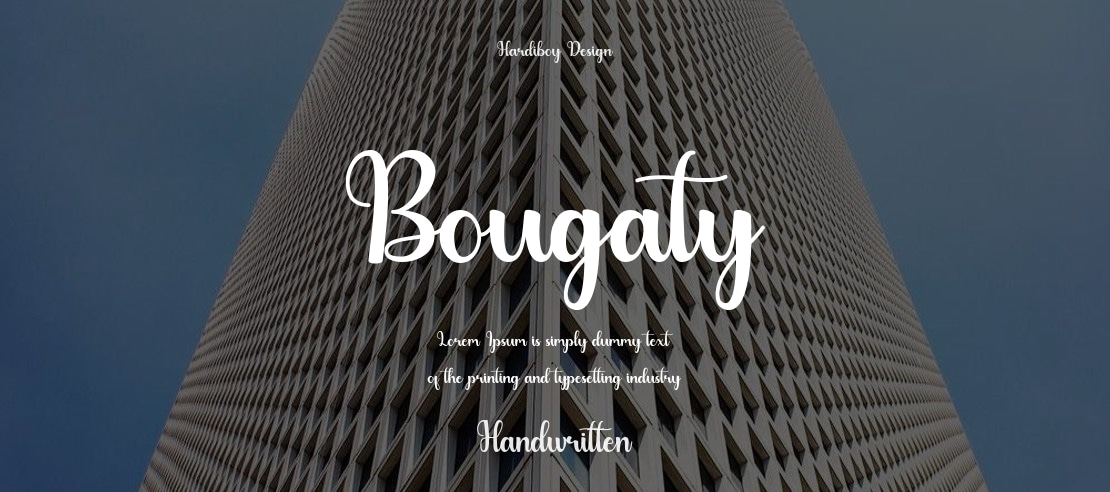 Bougaty Font