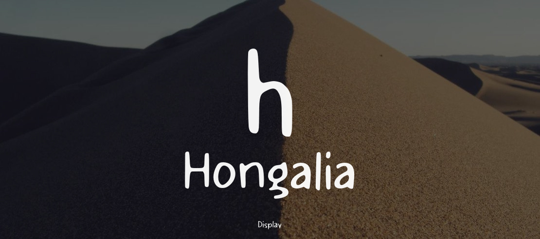 h Hongalia Font