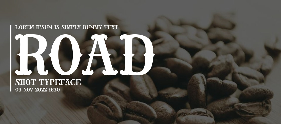 Road Shot Font