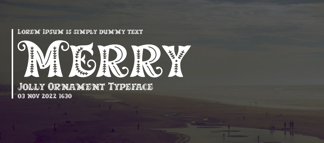 Merry Jolly Ornament Font