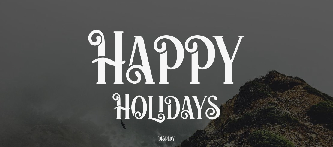 Happy Holidays Font