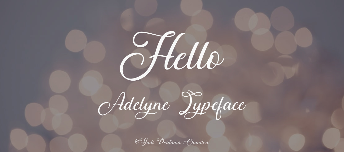 Hello Adelyne Font