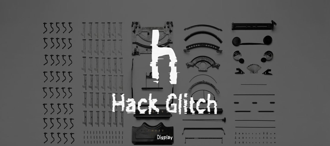 h Hack Glitch Font