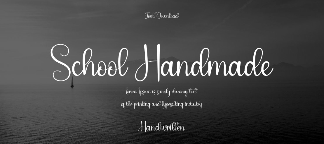 School Handmade Font