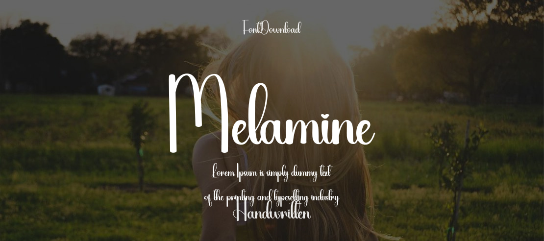 Melamine Font