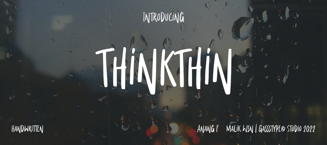 Thinkthin Font