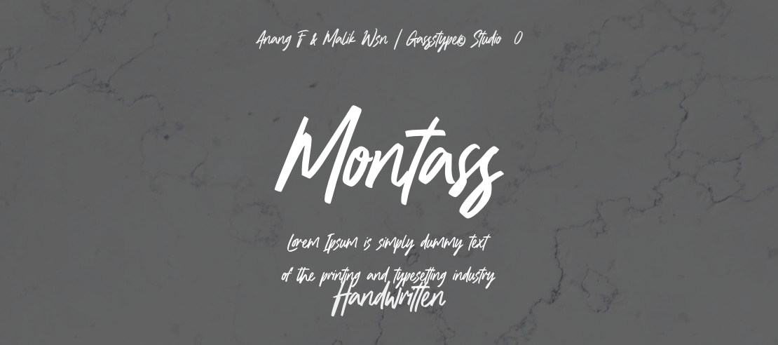 Montass Font