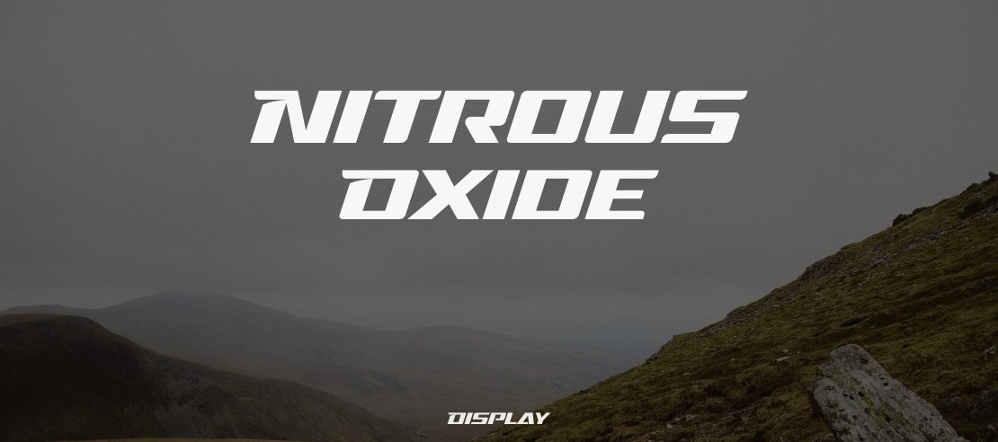 Nitrous Oxide Font