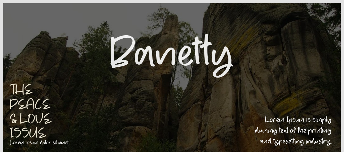 Banetty Font