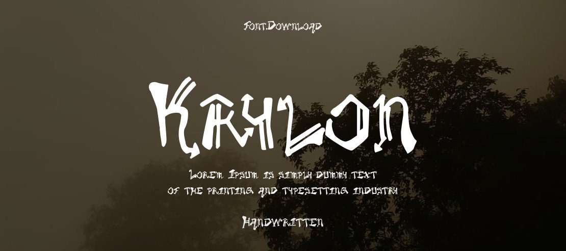 Krylon Font