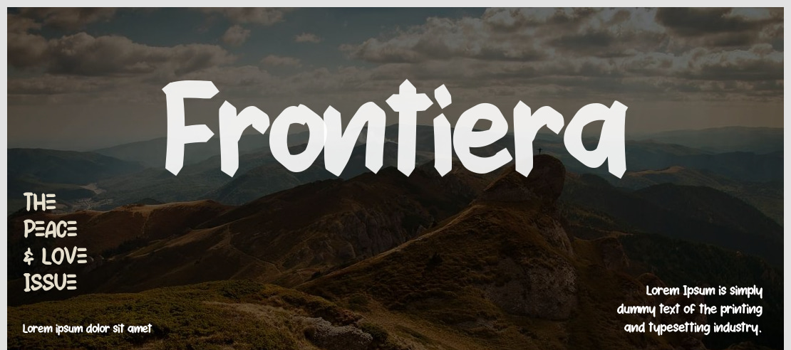 Frontiera Font