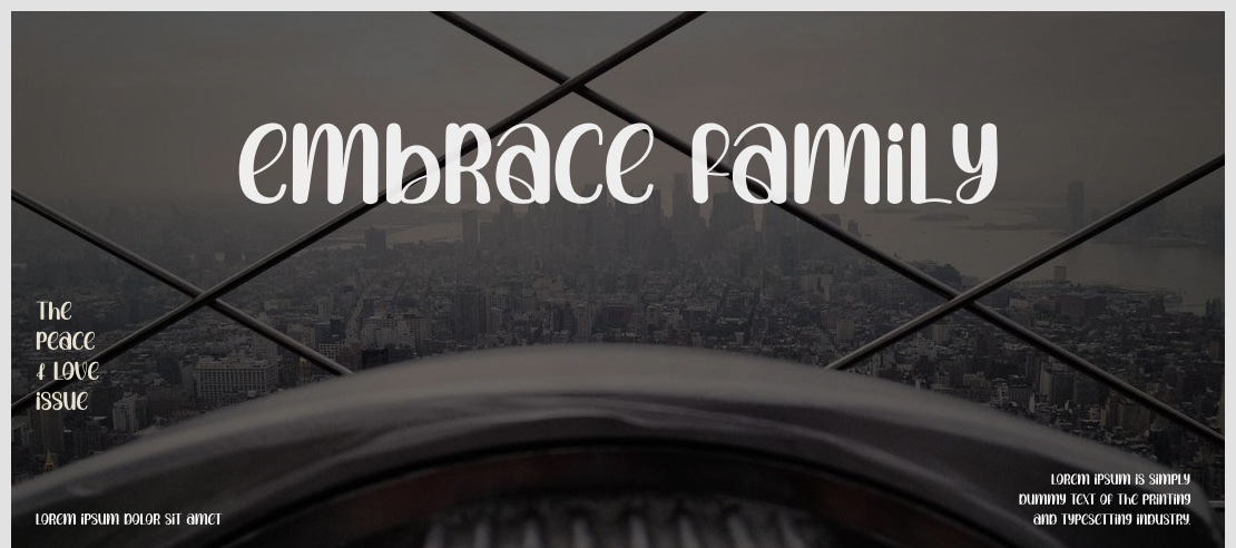 Embrace Family Font