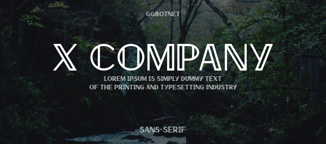 X Company Font