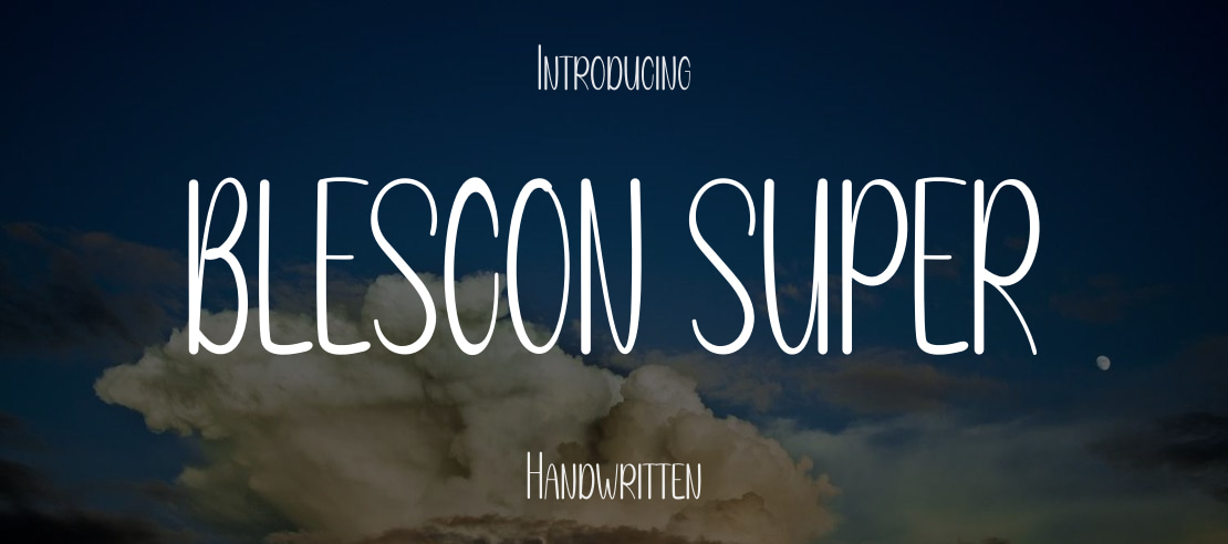 BLESCON SUPER Font