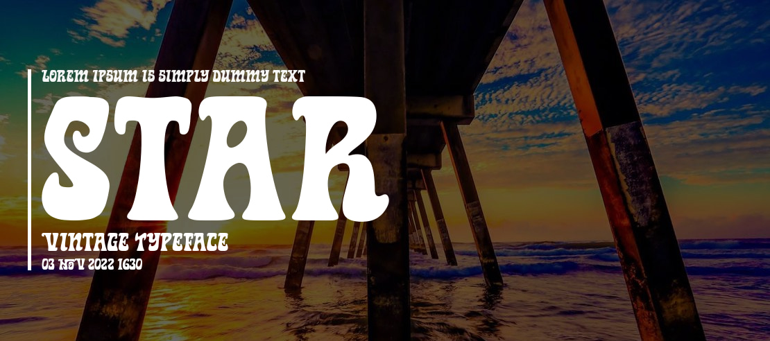 Star Vintage Font