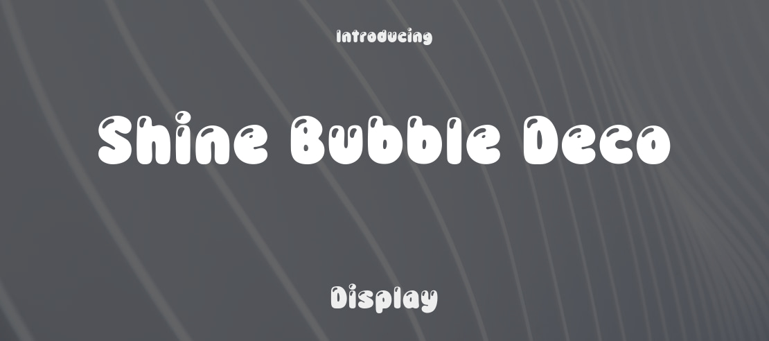 Shine Bubble Deco Font