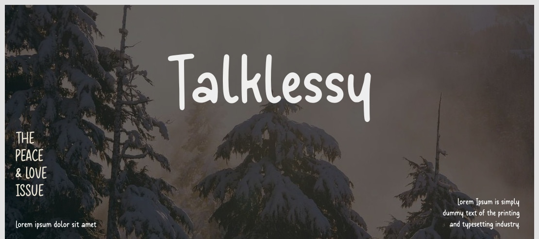 Talklessy Font