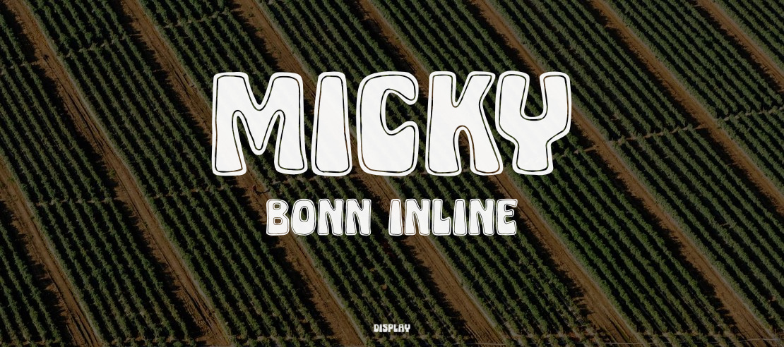 Micky Bonn Inline Font