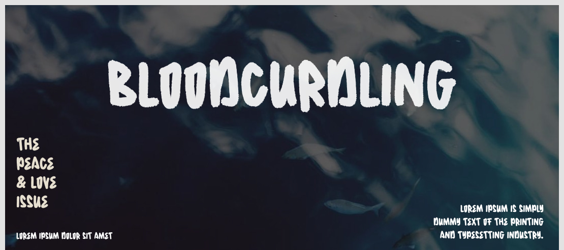 Bloodcurdling Font