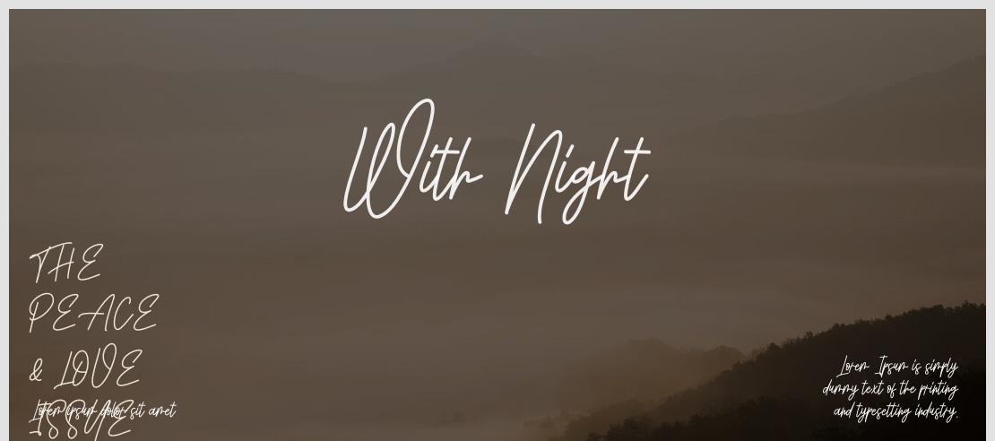 With Night Font