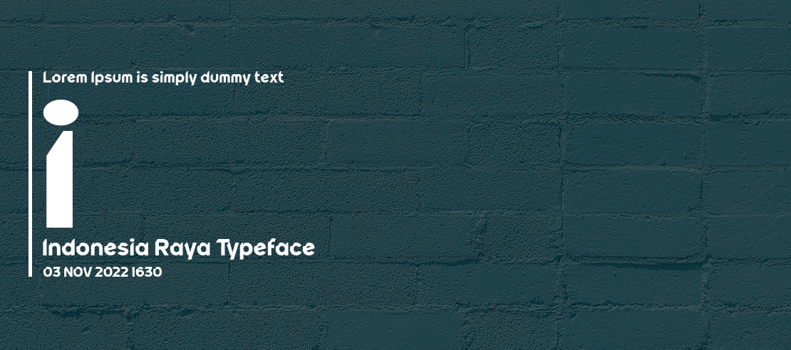 i Indonesia Raya Font