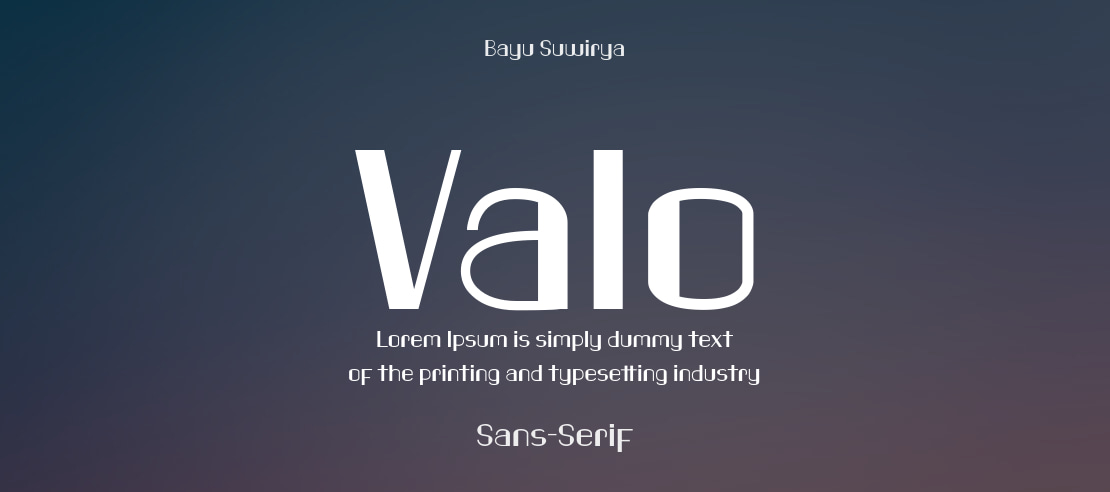 Valo Font