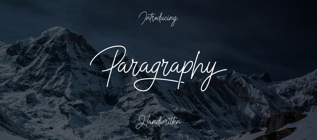 Paragraphy Font