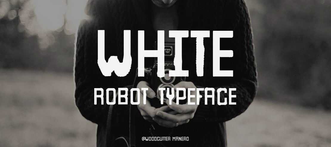 White Robot Font