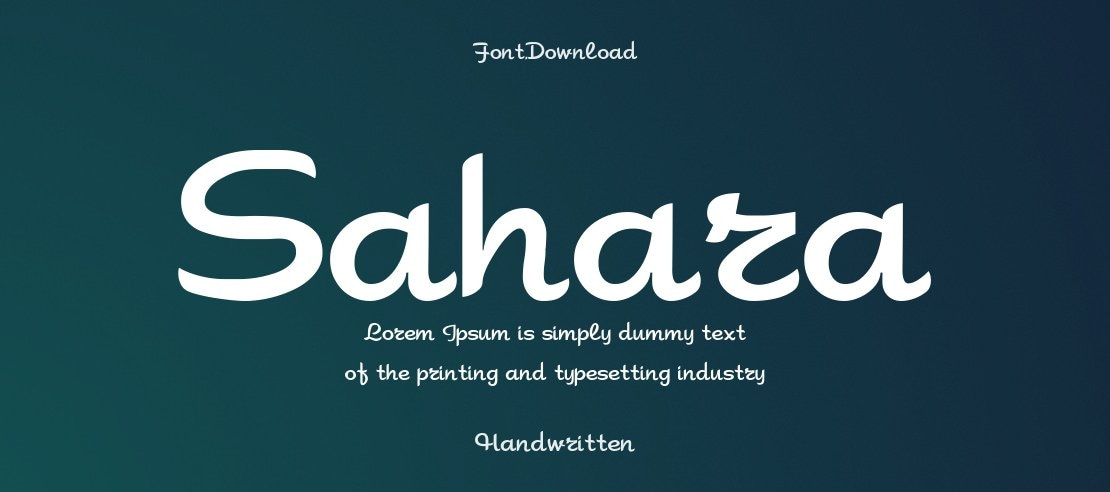 Sahara Font