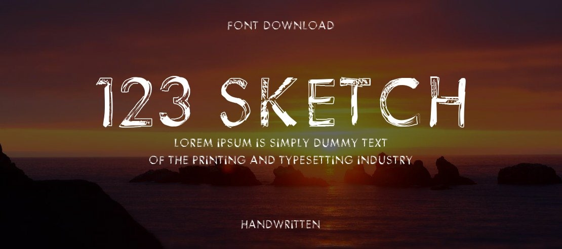 123 Sketch Font