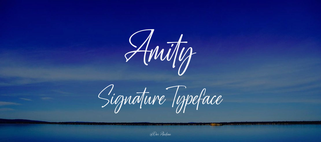 Amity Signature Font