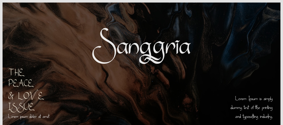 Sanggria Font