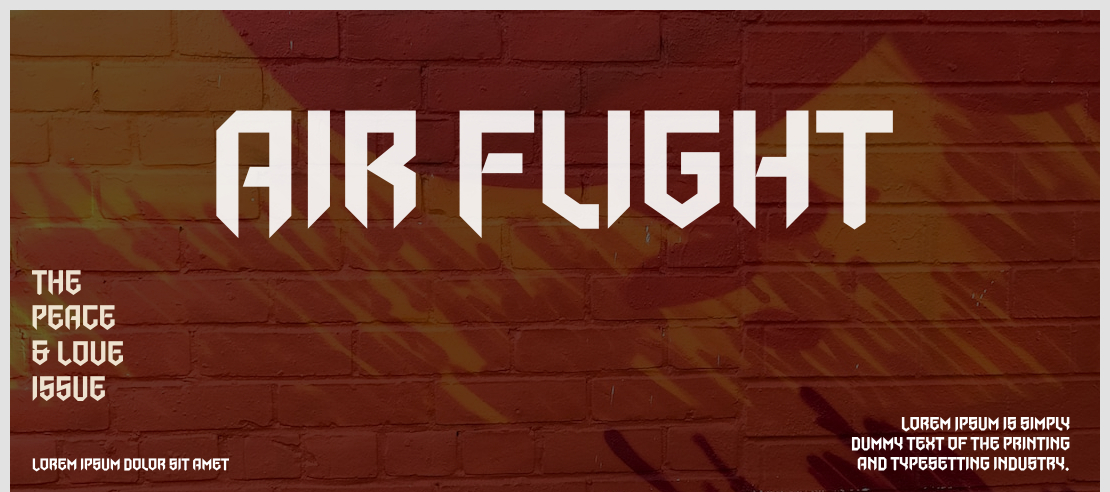 Air Flight Font