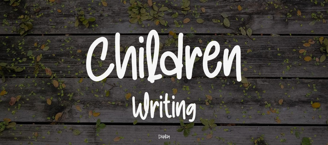 Children Writing Font