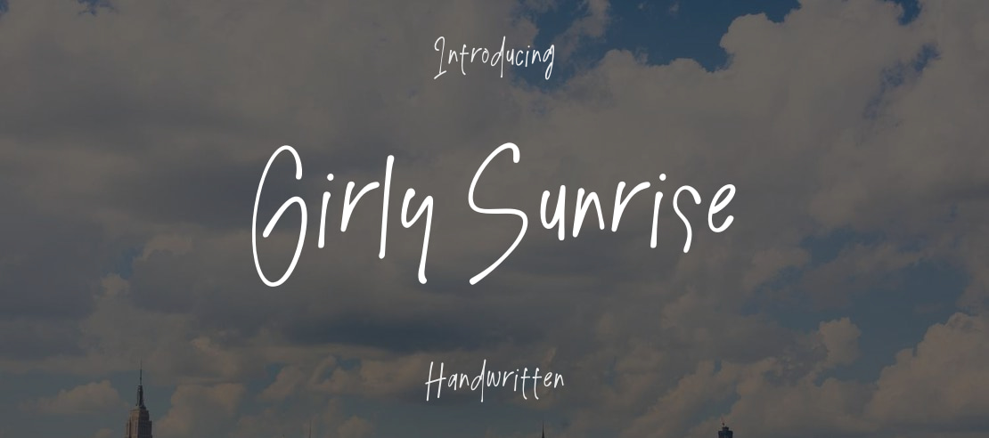 Girly Sunrise Font