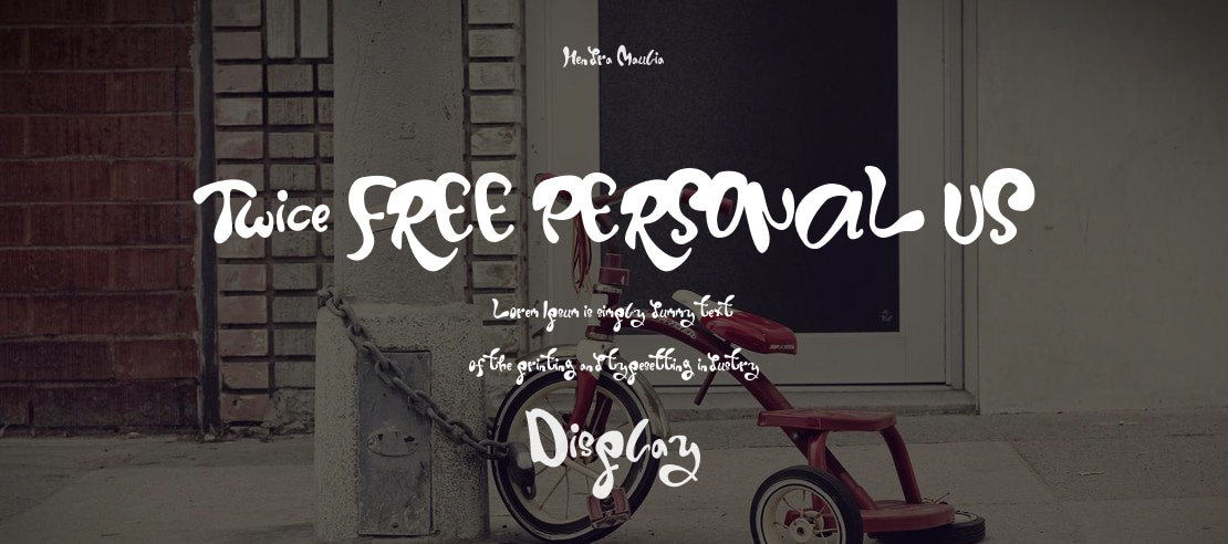 Twice FREE PERSONAL US Font