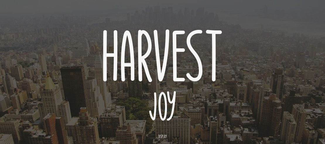 Harvest Joy Font