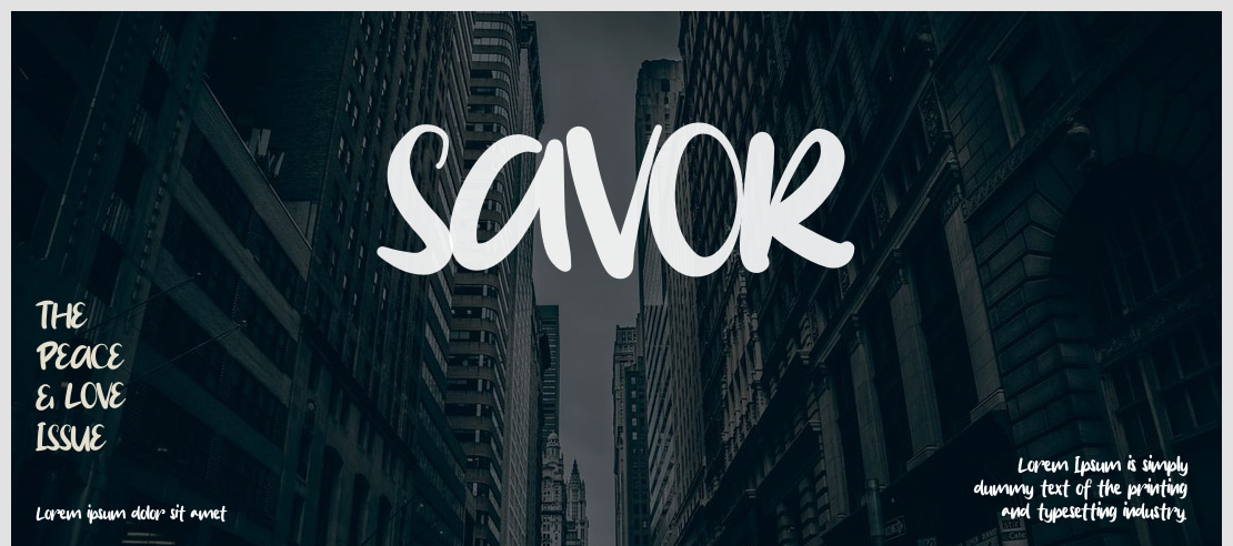 SAVOR Font