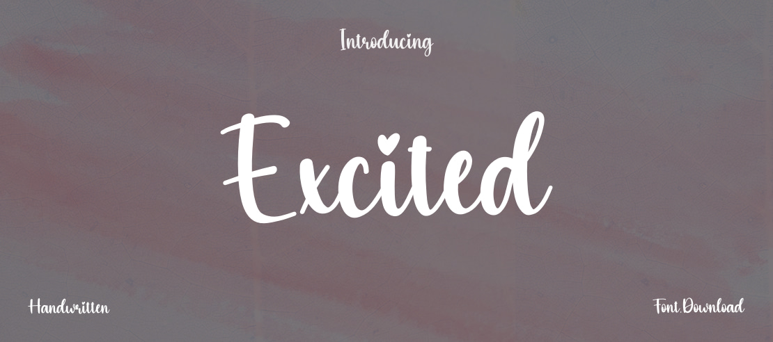 Excited Font