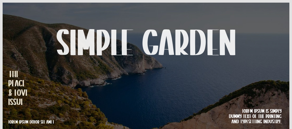 Simple Garden Font