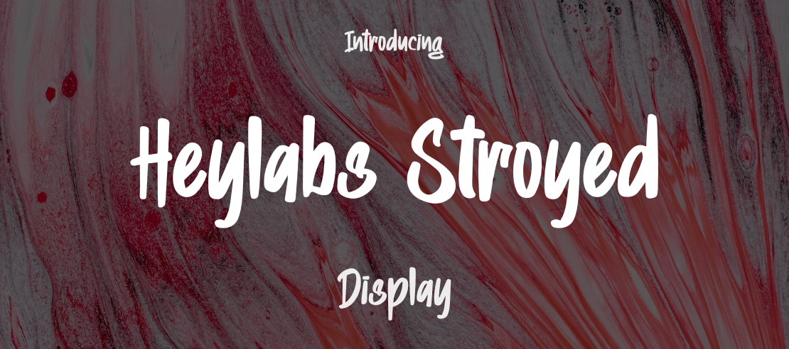 Heylabs Stroyed Font