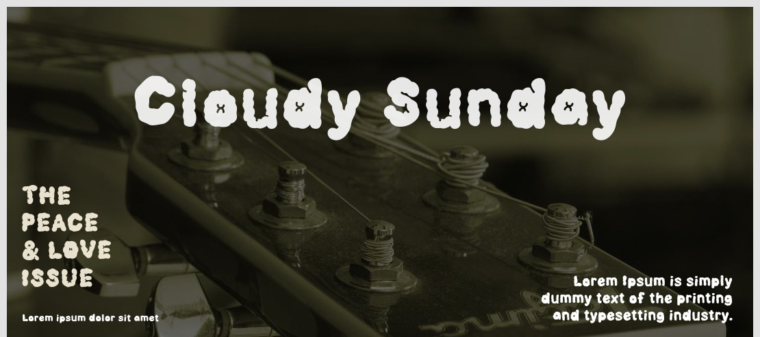 Cloudy Sunday Font